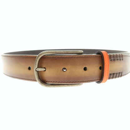 【中古】ベルルッティ Berluti レザー ベルト ブラウン【 90 】【 状態ランクB 】【 メンズ 】