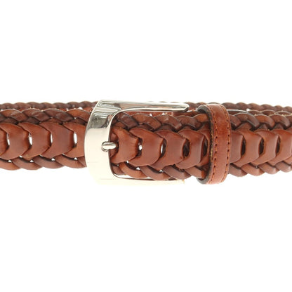 【中古】ノストロアテュー nostroatout レザー メッシュ ベルト ブラウン【 85 】【 状態ランクB 】【 メンズ 】