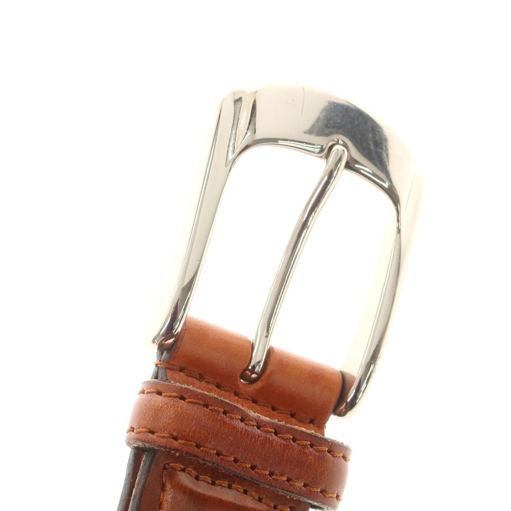 【中古】ノストロアテュー nostroatout レザー メッシュ ベルト ブラウン【 85 】【 状態ランクB 】【 メンズ 】