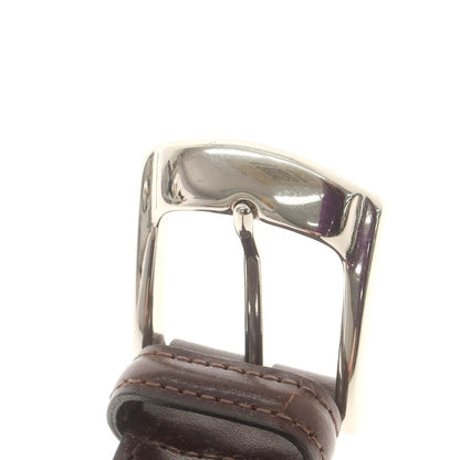 【中古】ノストロアテュー nostroatout レザー メッシュ ベルト ダークブラウン【 85 】【 状態ランクB 】【 メンズ 】