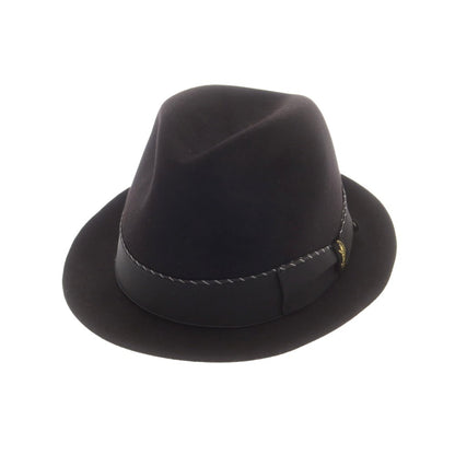 【中古】ボルサリーノ Borsalino ビーバー 中折れ ハット ブラックxブラック【 58 】【 状態ランクB 】【 メンズ 】