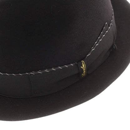 【中古】ボルサリーノ Borsalino ビーバー 中折れ ハット ブラックxブラック【 58 】【 状態ランクB 】【 メンズ 】