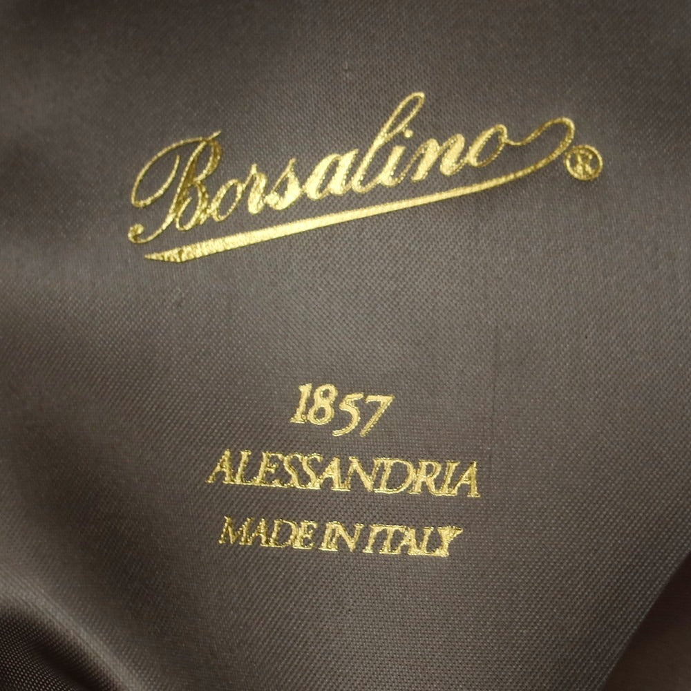 【中古】ボルサリーノ Borsalino ラビット 中折れ ハット ブラックxブラック【 サイズ59 】【 状態ランクB 】【 メンズ 】 [CPD]