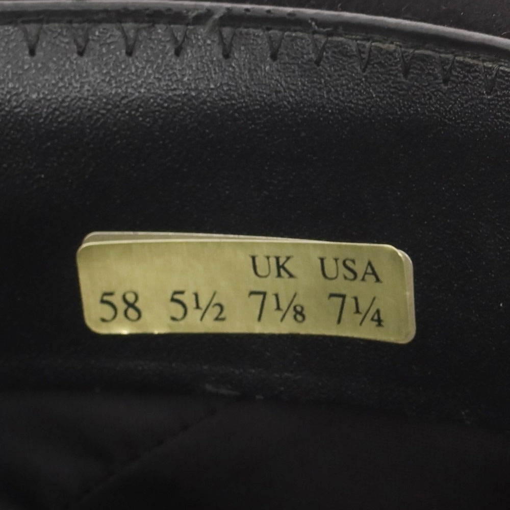 【中古】ボルサリーノ Borsalino ラビット 中折れ ハット ブラックxミントブルー【 58 】【 状態ランクB 】【 メンズ 】