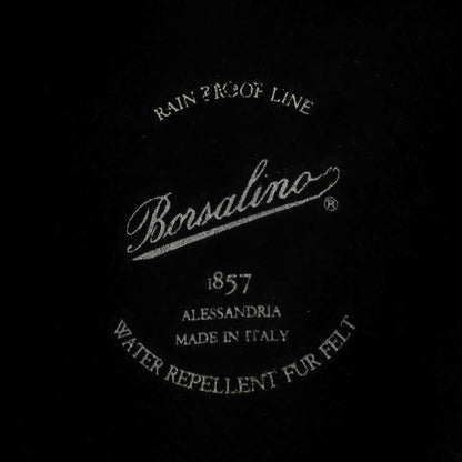 【中古】ボルサリーノ Borsalino ラビット 中折れ ハット ブラックxブラック【 58 】【 状態ランクB 】【 メンズ 】
