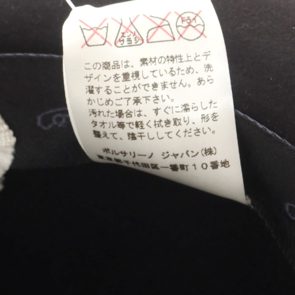 【中古】ボルサリーノ Borsalino ラビット 中折れ ハット ブラックxブラック【 サイズ58 】【 状態ランクB 】【 メンズ 】 [CPD]