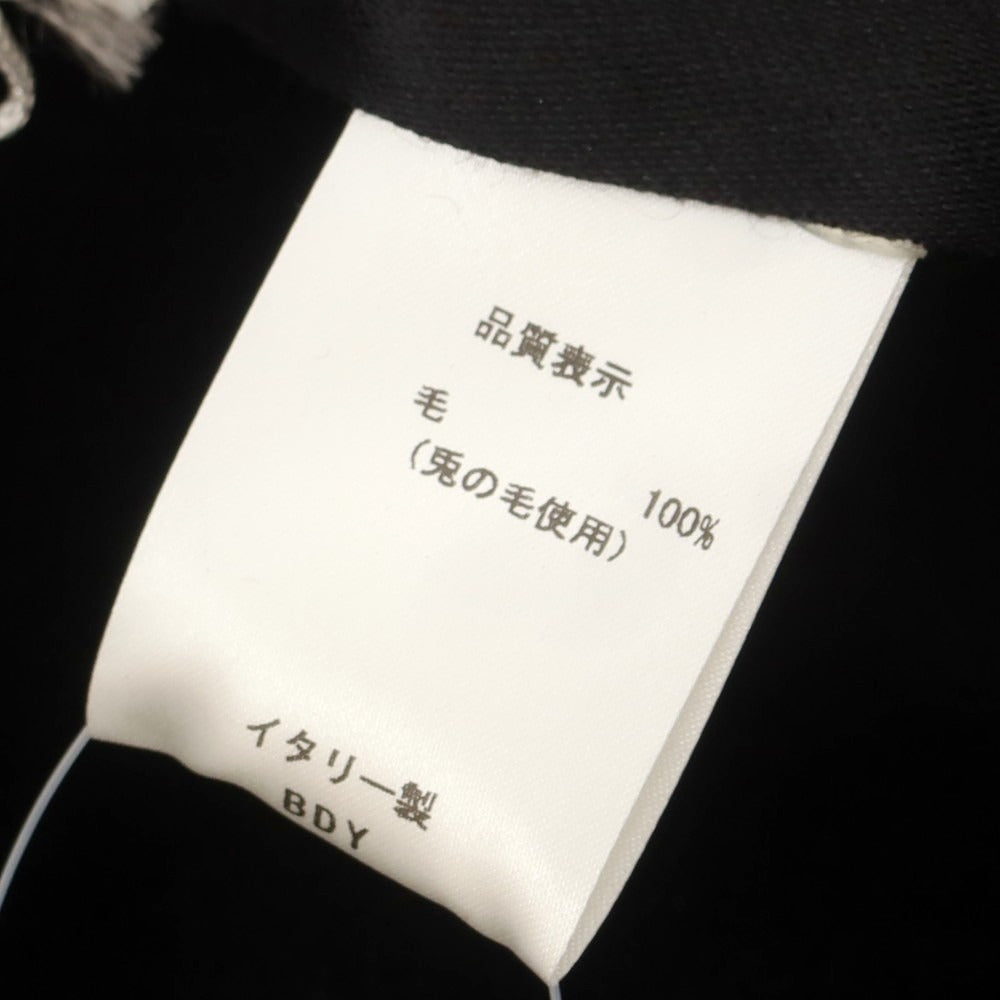 【中古】ボルサリーノ Borsalino ラビット 中折れ ハット ブラックxブラック【 サイズ58 】【 状態ランクB 】【 メンズ 】 [CPD]
