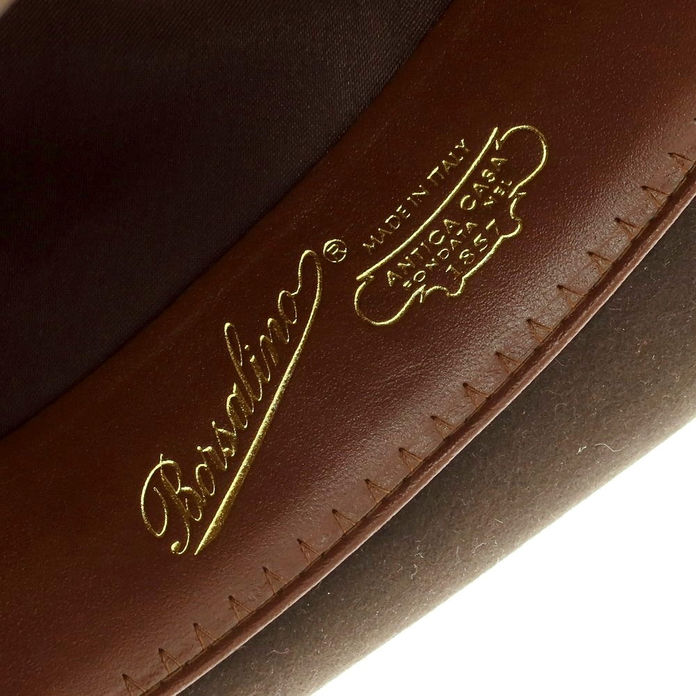 【中古】ボルサリーノ Borsalino ラビット 中折れ ハット ブラウン【 57 】【 状態ランクB 】【 メンズ 】