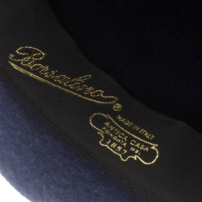 【中古】ボルサリーノ Borsalino ファーフェルト 中折れ ハット ネイビー【 57 】【 状態ランクB 】【 メンズ 】
