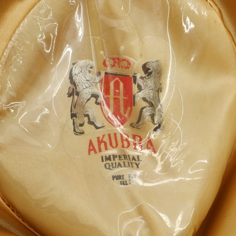 【中古】アクーブラ AKUBRA フェルト ウエスタン ハット オリーブ【 58 】【 状態ランクB 】【 メンズ 】