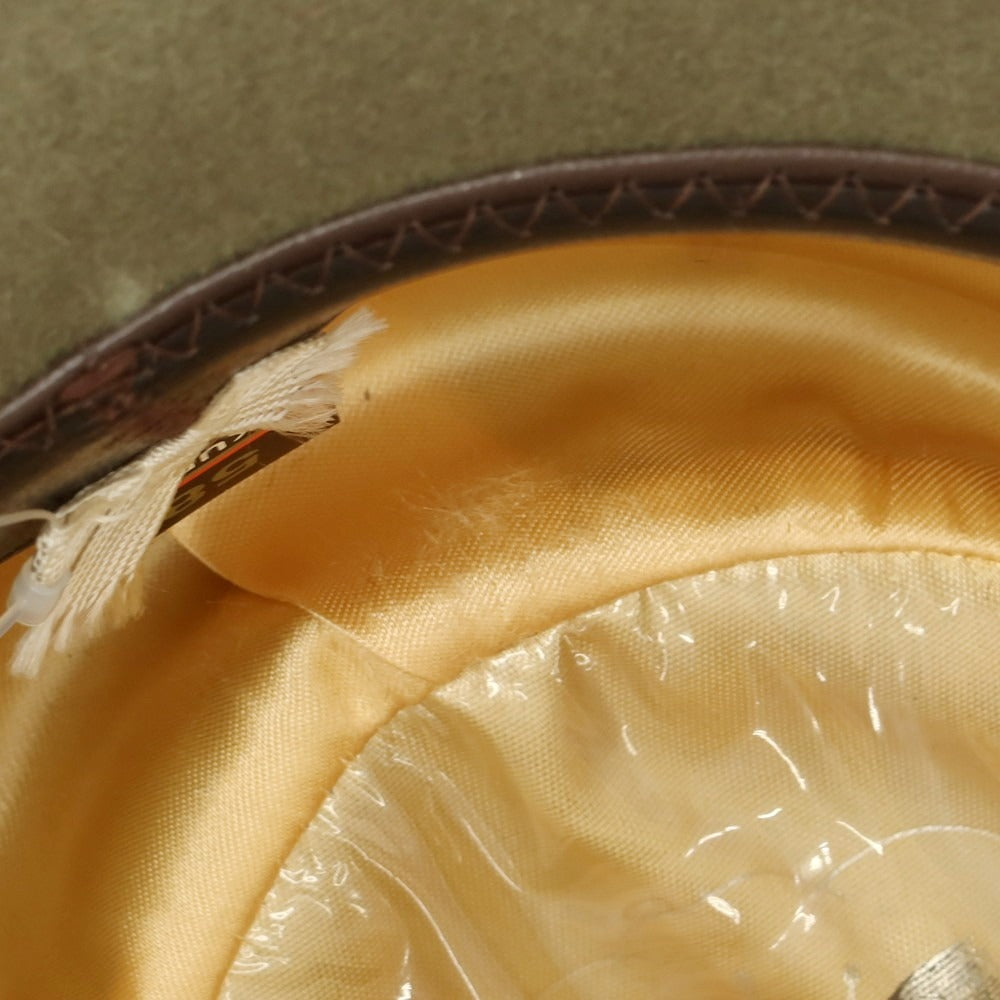 【中古】アクーブラ AKUBRA フェルト ウエスタン ハット オリーブ【 58 】【 状態ランクB 】【 メンズ 】