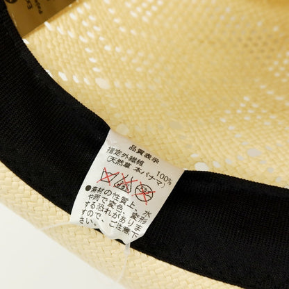 【中古】トーキョーハット Tokio hat 中折れ パナマハット 帽子 ライトベージュxブラック【サイズLL（59.5cm）】【 状態ランクB 】【 メンズ 】