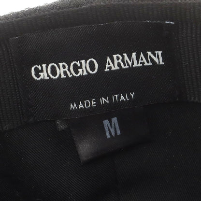 【中古】ジョルジオアルマーニ GIORGIO ARMANI レザー メッシュ BBキャップ ブラック【 M 】【 状態ランクB 】【 メンズ 】