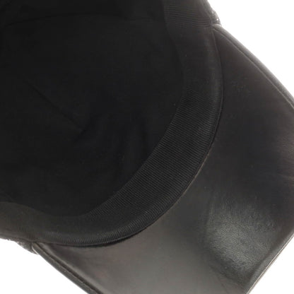 【中古】ジョルジオアルマーニ GIORGIO ARMANI レザー メッシュ BBキャップ ブラック【 M 】【 状態ランクB 】【 メンズ 】