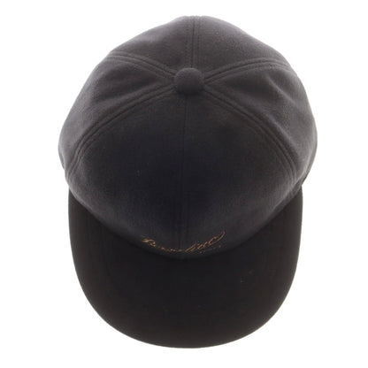 【中古】ボルサリーノ Borsalino ポリエステル BBキャップ ブラック【 L　58cm 】【 状態ランクB 】【 メンズ 】