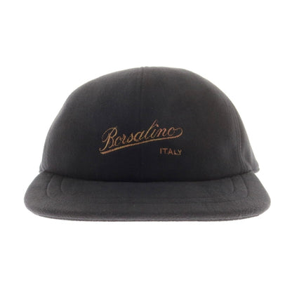【中古】ボルサリーノ Borsalino ポリエステル BBキャップ ブラック【 L　58cm 】【 状態ランクB 】【 メンズ 】