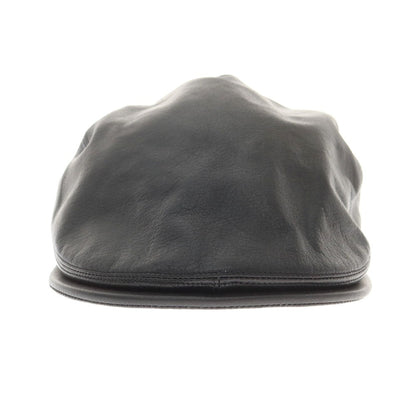 【中古】トーキョーハット Tokio hat レザー ハンチング キャップ 帽子 ブラック【 M 56.5cm 】【 状態ランクB 】【 メンズ 】