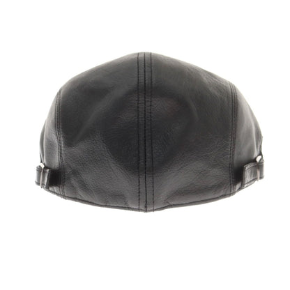 【中古】トーキョーハット Tokio hat レザー ハンチング キャップ 帽子 ブラック【 M 56.5cm 】【 状態ランクB 】【 メンズ 】