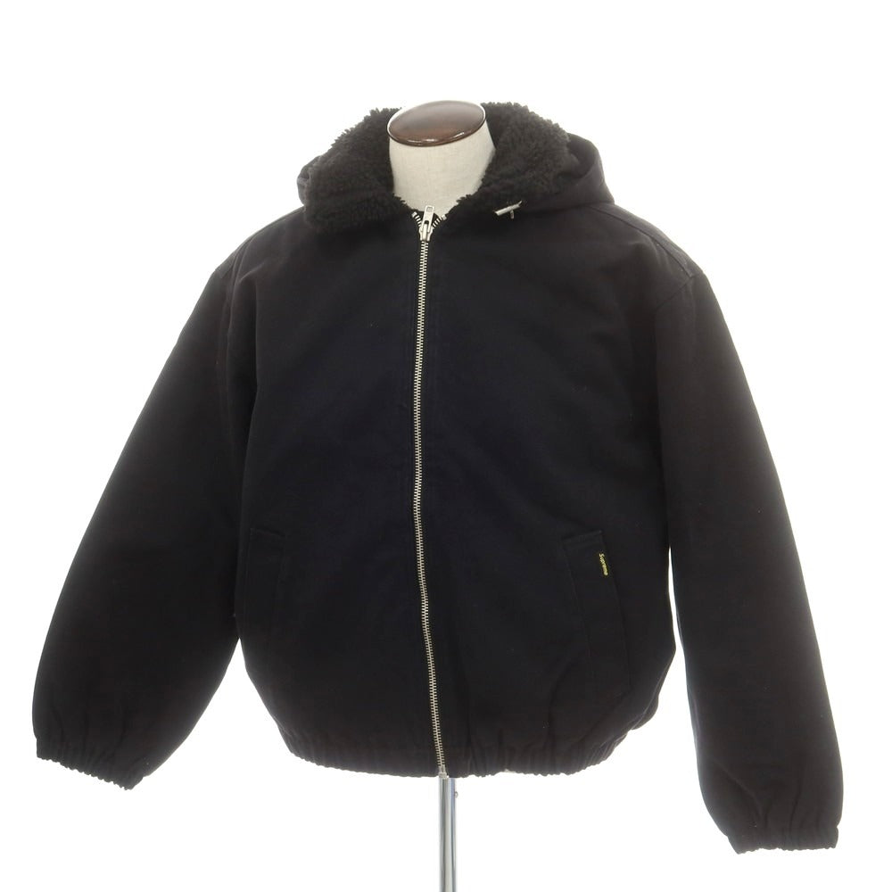 【中古】シュプリーム Supreme 2025年秋冬 Faux Shearling Lined Bomber Jacket 内フリース ボンバージャケット ブラック【 L 】【 状態ランクB 】【 メンズ 】