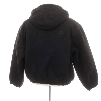 【中古】シュプリーム Supreme 2025年秋冬 Faux Shearling Lined Bomber Jacket 内フリース ボンバージャケット ブラック【 L 】【 状態ランクB 】【 メンズ 】