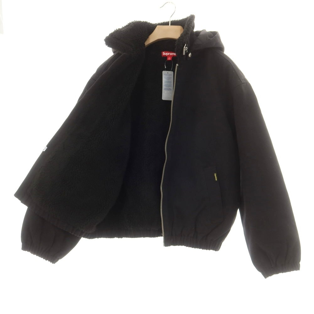 【中古】シュプリーム Supreme 2025年秋冬 Faux Shearling Lined Bomber Jacket 内フリース ボンバージャケット ブラック【 L 】【 状態ランクB 】【 メンズ 】