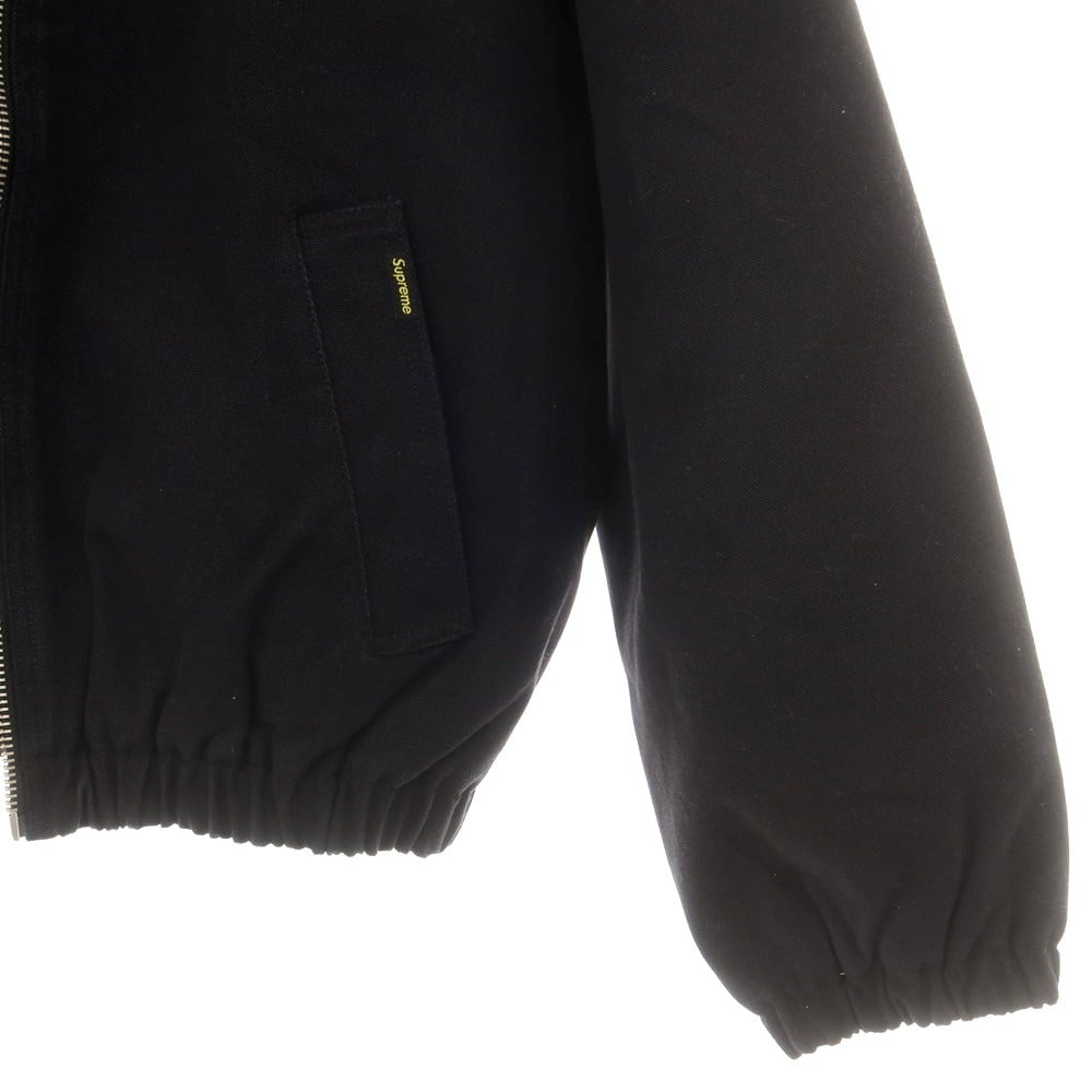 【中古】シュプリーム Supreme 2025年秋冬 Faux Shearling Lined Bomber Jacket 内フリース ボンバージャケット ブラック【 L 】【 状態ランクB 】【 メンズ 】