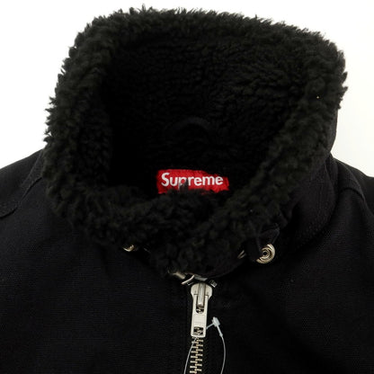 【中古】シュプリーム Supreme 2025年秋冬 Faux Shearling Lined Bomber Jacket 内フリース ボンバージャケット ブラック【 L 】【 状態ランクB 】【 メンズ 】