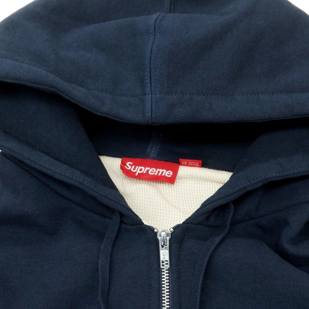 【中古】シュプリーム Supreme 2025年秋冬 Arc Thermal Lined Zip Up Hooded Sweatshirt スウェット パーカー ネイビー【 XL 】【 状態ランクB 】【 メンズ 】