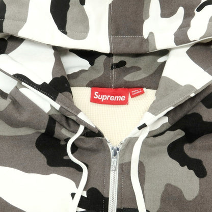 【中古】シュプリーム Supreme 2025年秋冬 Arc Thermal Lined Zip Up Hooded Sweatshirt スウェット パーカー グレーxホワイト【 L 】【 状態ランクB 】【 メンズ 】