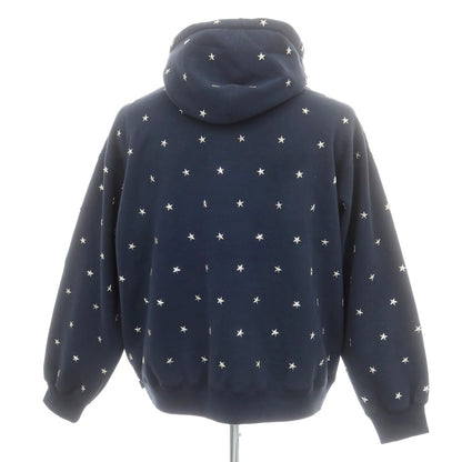 【中古】シュプリーム Supreme 2025年秋冬 Stars Studded Hooded Sweatshirt スウェット パーカー ネイビー【 L 】【 状態ランクA 】【 メンズ 】