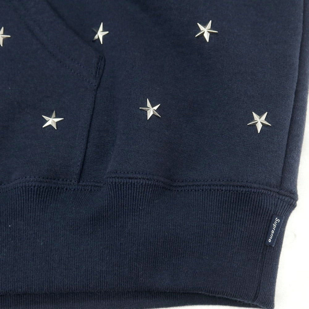 【中古】シュプリーム Supreme 2025年秋冬 Stars Studded Hooded Sweatshirt スウェット パーカー ネイビー【 L 】【 状態ランクA 】【 メンズ 】