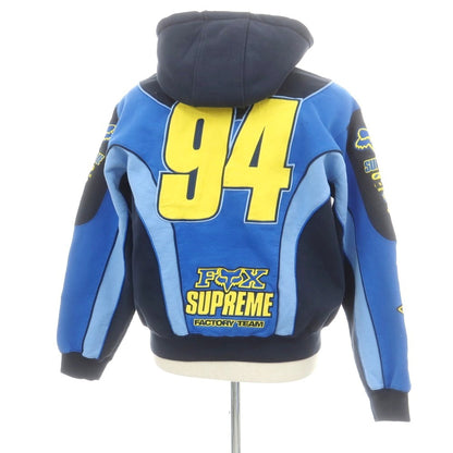 【中古】シュプリーム Supreme × Fox Racing 2025年秋冬 Zip Up Hooded スウェット パーカー ネイビー【 M 】【 状態ランクA 】【 メンズ 】