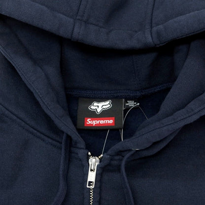 【中古】シュプリーム Supreme × Fox Racing 2025年秋冬 Zip Up Hooded スウェット パーカー ネイビー【 M 】【 状態ランクA 】【 メンズ 】
