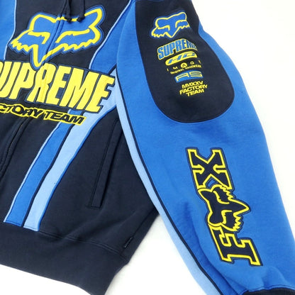 【中古】シュプリーム Supreme × Fox Racing 2025年秋冬 Zip Up Hooded スウェット パーカー ネイビー【 M 】【 状態ランクA 】【 メンズ 】
