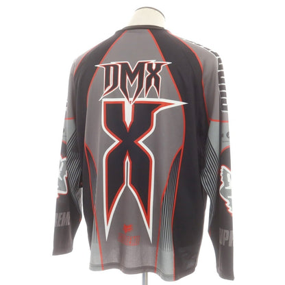 【中古】【未使用】シュプリーム Supreme × Fox Racing 2025年秋冬 DMX Jersey ジャージーシャツ 長袖Ｔシャツ ブラックxグレー【 L 】【 状態ランクS 】【 メンズ 】