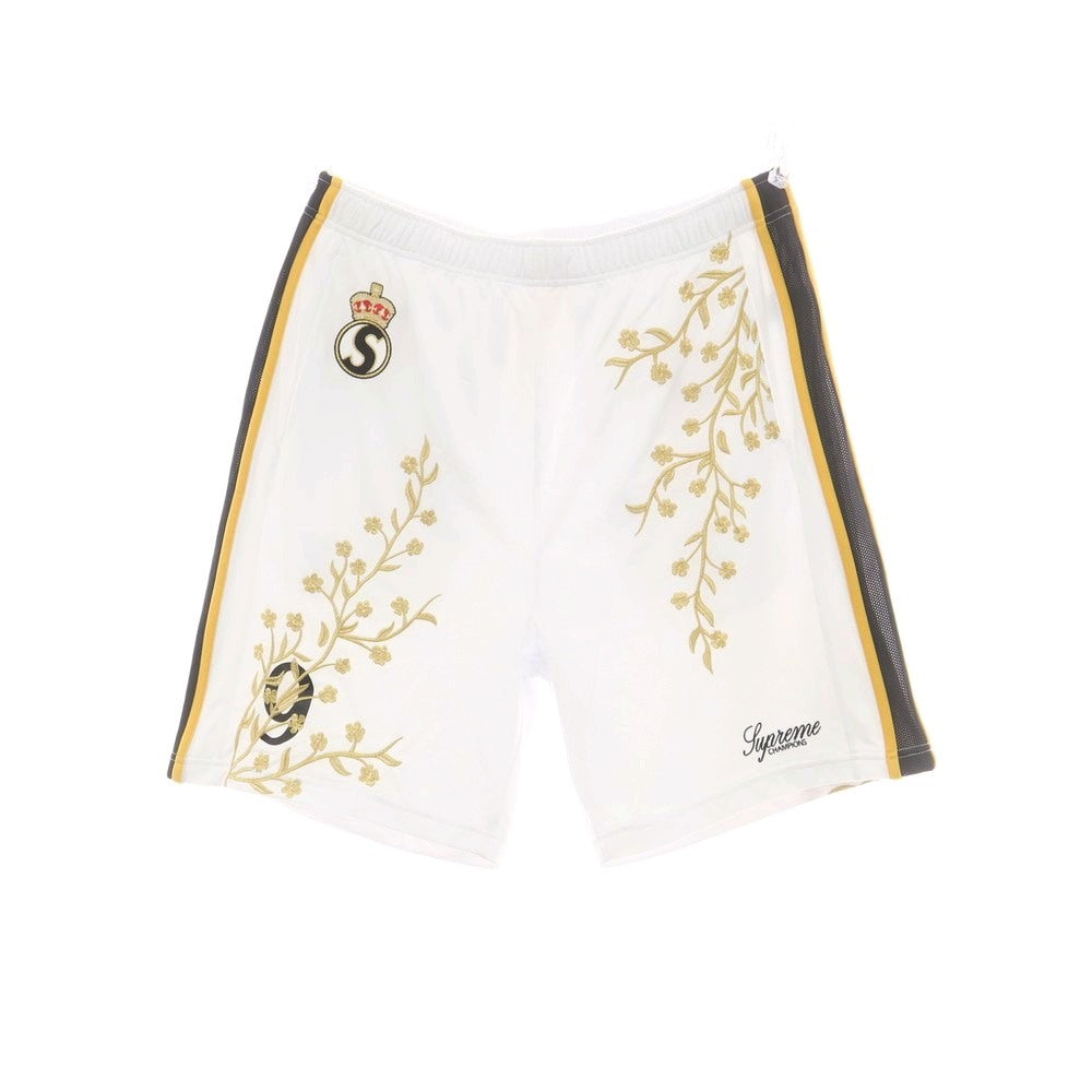 【中古】シュプリーム Supreme 2025年秋冬 Floral Soccer Short ポリエステル ショートパンツ ホワイト【 M 】【 状態ランクA 】【 メンズ 】