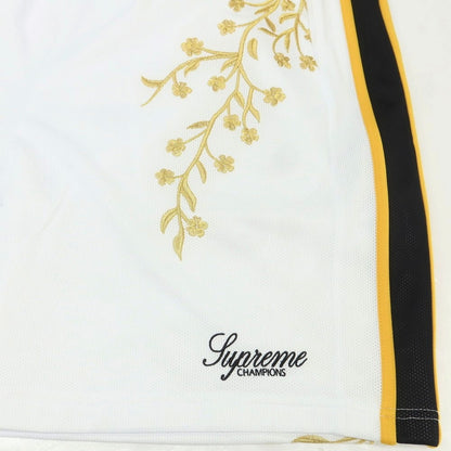【中古】シュプリーム Supreme 2025年秋冬 Floral Soccer Short ポリエステル ショートパンツ ホワイト【 M 】【 状態ランクA 】【 メンズ 】