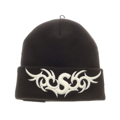 【中古】シュプリーム Supreme 2025年秋冬 New Era Tribal S Logo Beanie ニットキャップ ビーニー ブラック【 表記なし 】【 状態ランクA 】【 メンズ 】