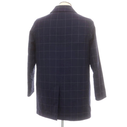 【中古】マッキントッシュフィロソフィー MACKINTOSH PHILOSOPHY ウール 中綿 リバーシブル ステンカラーコート ネイビー【 40 】【 状態ランクC 】【 メンズ 】