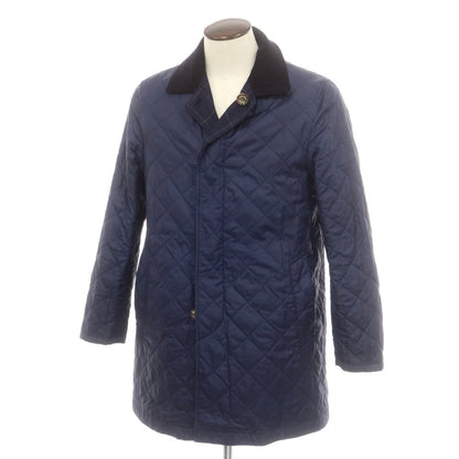 【中古】マッキントッシュフィロソフィー MACKINTOSH PHILOSOPHY ウール 中綿 リバーシブル ステンカラーコート ネイビー【 40 】【 状態ランクC 】【 メンズ 】