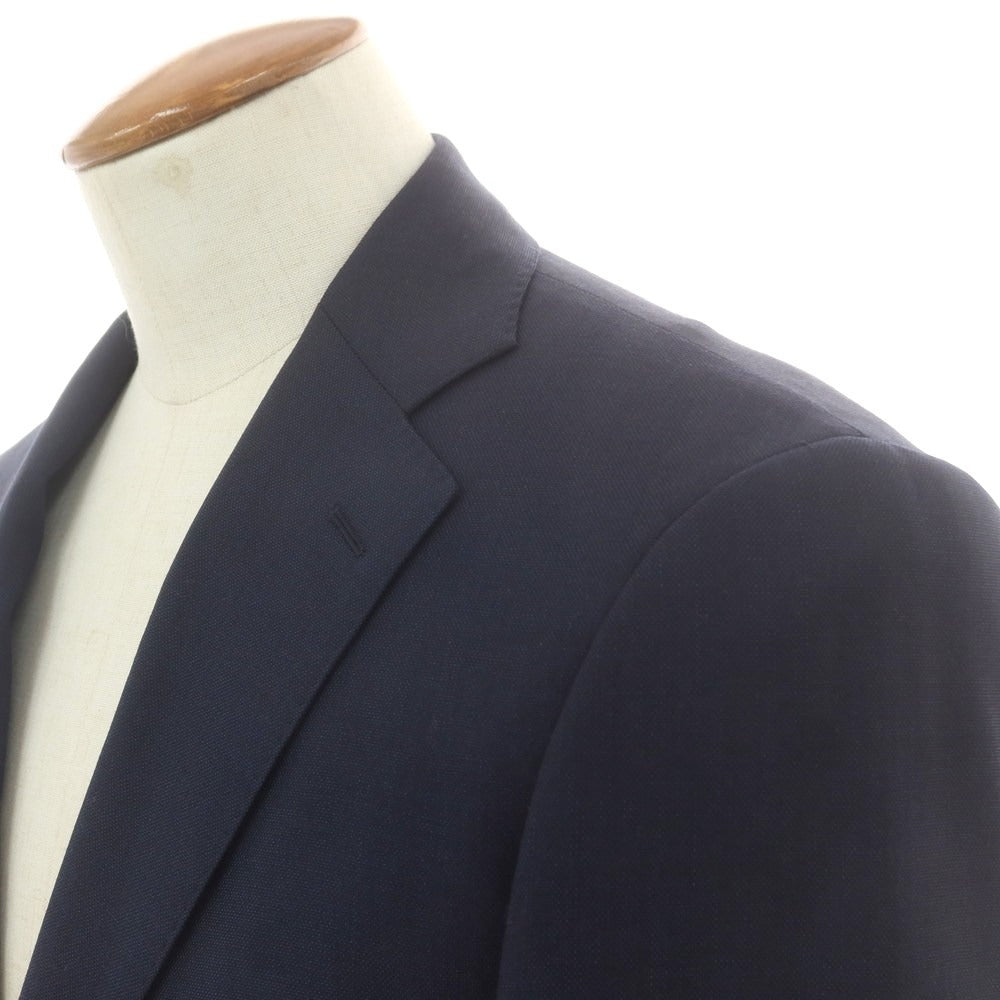 【中古】スーツカンパニー THE SUIT COMPANY SUPER110‘S ウール 3つボタンスーツ ネイビー【サイズ175cm-4Drop（M位）】【 状態ランクC 】【 メンズ 】[CPD]