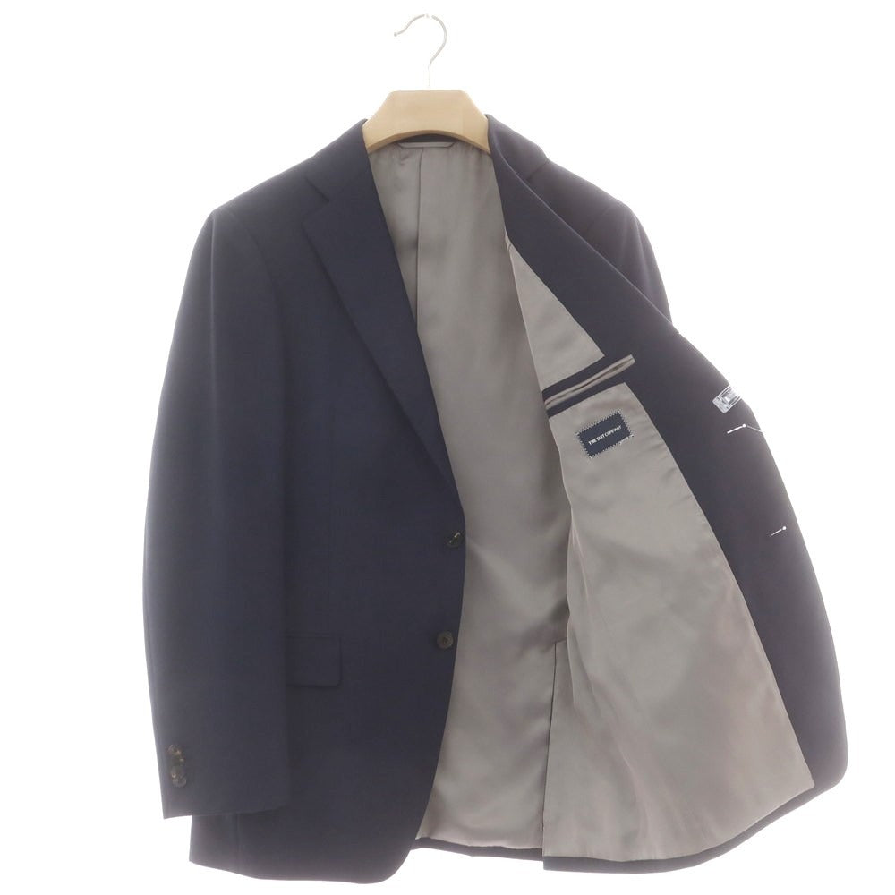 【中古】スーツカンパニー THE SUIT COMPANY SUPER110‘S ウール 3つボタンスーツ ネイビー【 サイズ175cm-4Drop（M位） 】【 状態ランクC 】【 メンズ 】[PO20]