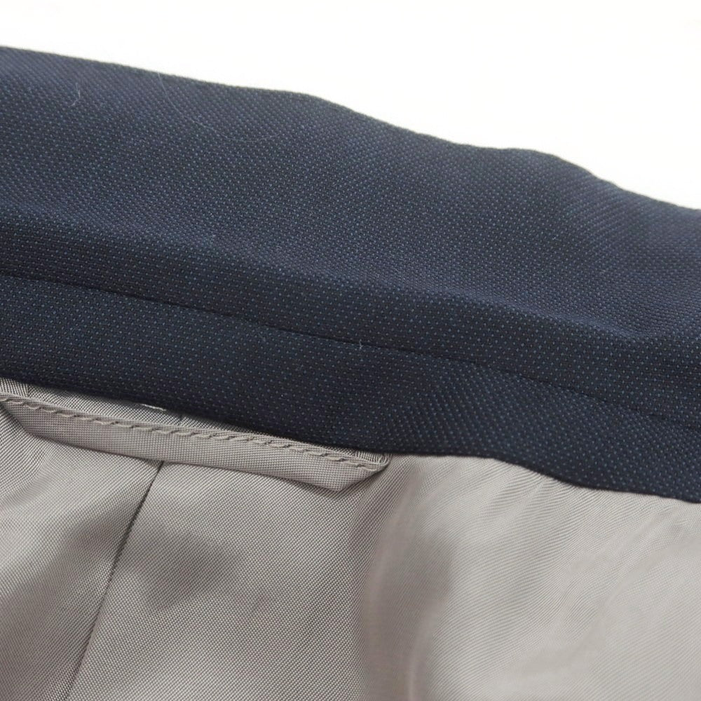 【中古】スーツカンパニー THE SUIT COMPANY SUPER110‘S ウール 3つボタンスーツ ネイビー【 サイズ175cm-4Drop（M位） 】【 状態ランクC 】【 メンズ 】[PO20]