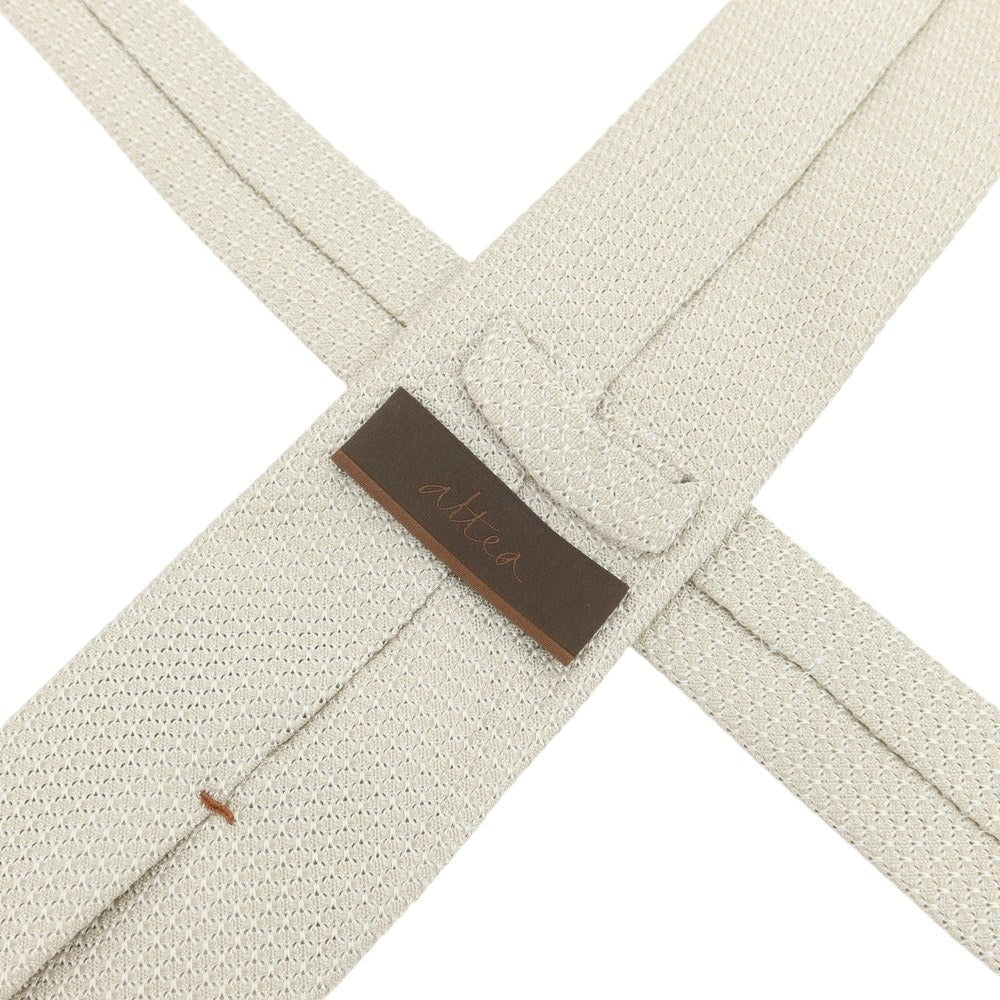 【中古】アルテア Altea シルク 無地ネクタイ ベージュ系【 状態ランクB 】【 メンズ 】