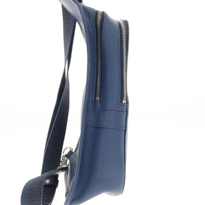 【中古】アニアリ aniary MONSIEUR NICOLE別注 レザー ボディバッグ ダークブルー【 状態ランクC 】【 メンズ 】