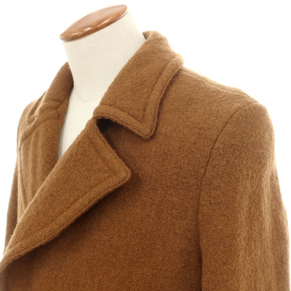 【中古】ロベルトコリーナ ROBERTO COLLINA ウール ダブルブレストコート オレンジブラウン【 48 】【 状態ランクB 】【 メンズ 】