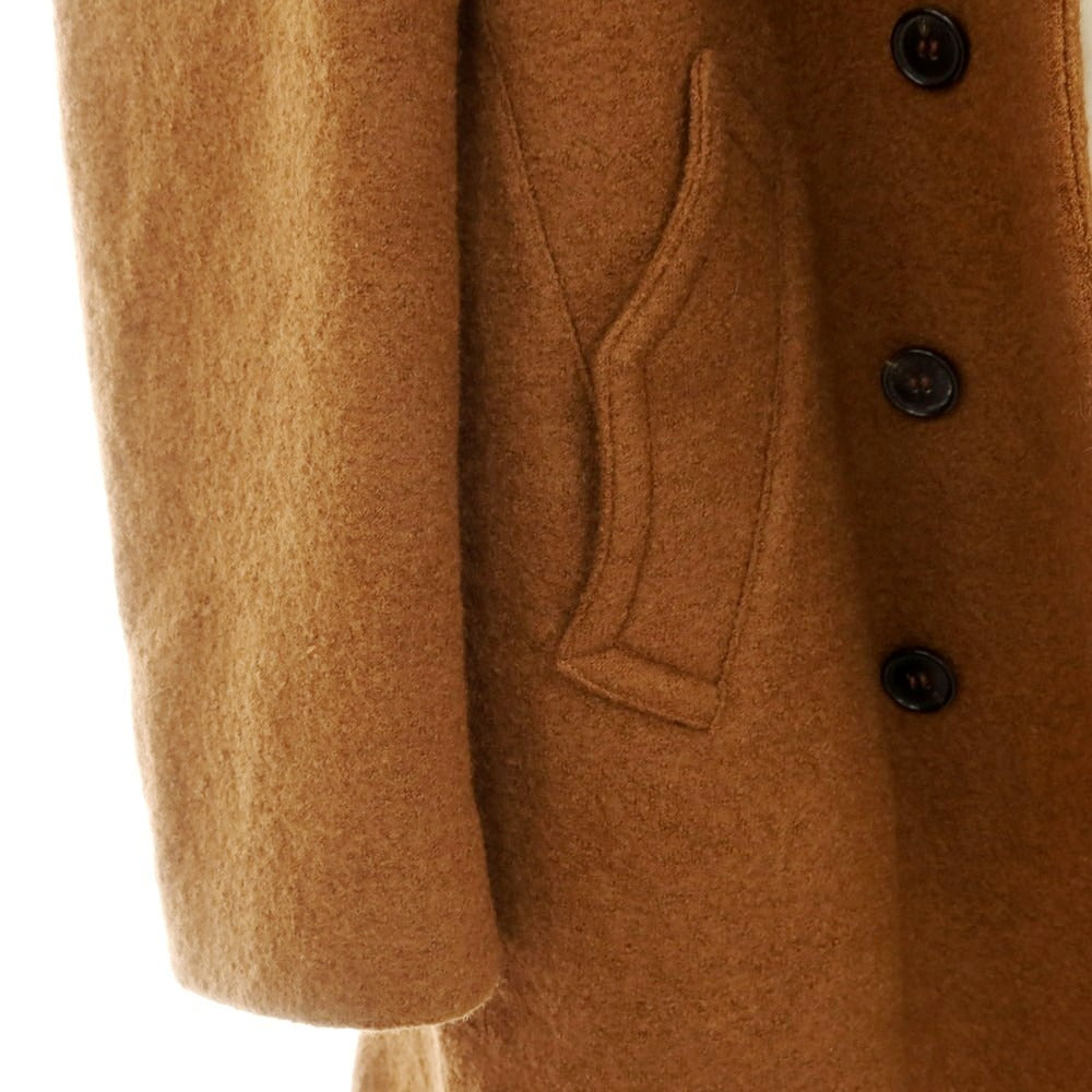 【中古】ロベルトコリーナ ROBERTO COLLINA ウール ダブルブレストコート オレンジブラウン【 48 】【 状態ランクB 】【 メンズ 】