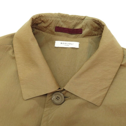 【中古】ボリオリ BOGLIOLI ナイロン ステンカラーコート ベージュカーキ【 48 】【 状態ランクB 】【 メンズ 】