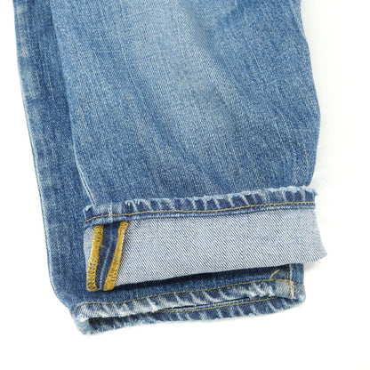 【中古】シビリア SIVIGLIA クラッシュ＆リペア加工 ストレッチ コットン デニムパンツ ブルー【 30 】【 状態ランクD 】【 メンズ 】