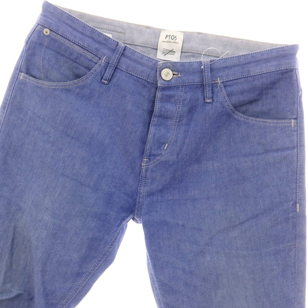 【中古】ピーティーゼロチンクエ PT05 REGGAE ストレッチ コットン カラーデニムパンツ スマルトブルー【 31 】【 状態ランクC 】【 メンズ 】